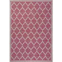 Trebol Moroccan Trellis Textured Weave Indoor/Outdoor Area Rug