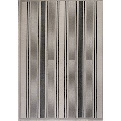 Haynes Modern Double Stripe Indoor/Outdoor Area Rug
