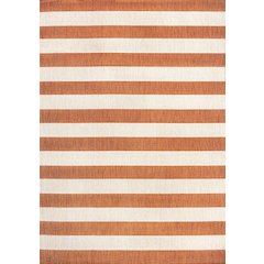Negril Two Tone Wide Stripe Indoor/Outdoor Area Rug