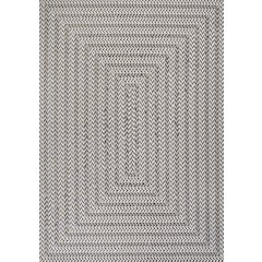 Chevron Modern Concentric Squares Indoor/Outdoor Area Rug