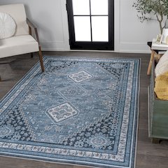 Dalyan Geometric Medallions Machine-Washable Area Rug