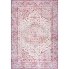 Alacati Ogee Medallion Washable Indoor/Outdoor Area Rug