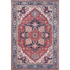 Cirali Ornate Large Medallion Washable Indoor/Outdoor Area Rug