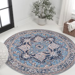 Cirali Ornate Large Medallion Machine-Washable Area Rug
