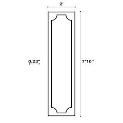Isla Coastal Cottage Palm Frond Border Indoor/Outdoor Area Rug