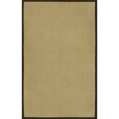 Camden Farmhouse Cottage Border Jute Natural/Brown 8 ft. x 10 ft. Area Rug