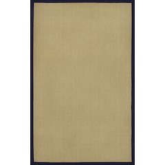 Camden Farmhouse Cottage Border Jute Natural/Navy 8 ft. x 10 ft. Area Rug