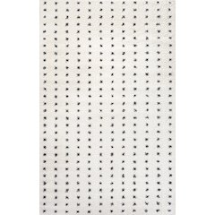 Pele Modern Geometric Dot Shag Area Rug