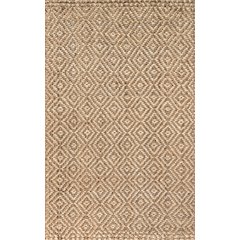 Hira Hand Woven Diamond Chunky Jute Area Rug