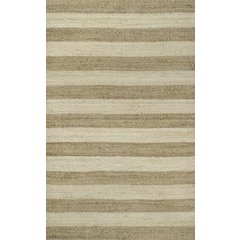 Jayden Rustic Farmhouse Woven Jute Stripe Natural/Bleach 8 ft. x 10 ft. Area Rug