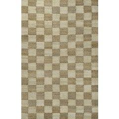 Theo Farmhouse Woven Jute Checkerboard Natural/Bleach 8 ft. x 10 ft. Area Rug