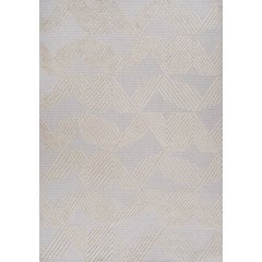 Jazz High-Low Pile Art Deco Geometric Indoor/Outdoor Area Rug