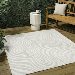 Maribo High-Low Abstract Groovy Striped  Indoor/Outdoor  Rug