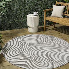 Maribo High-Low Abstract Groovy Striped  Indoor/Outdoor  Rug