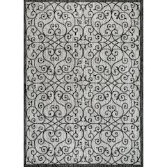 Madrid Vintage Filigree Textured Weave Indoor/Outdoor Area Rug