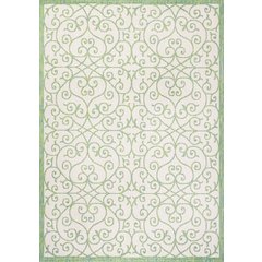 Madrid Vintage Filigree Textured Weave Indoor/Outdoor Area Rug