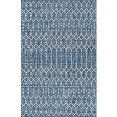 Ourika Moroccan Geometric Textured Weave Indoor/Outdoor Area Rug