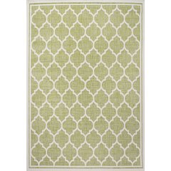 Trebol Moroccan Trellis Textured Weave Indoor/Outdoor Area Rug