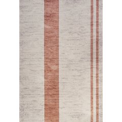 Raita Modern Distressed Stripe Machine Washable Area Rug