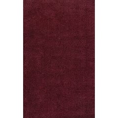 Haze Solid Low Pile Area Rug Dark Red