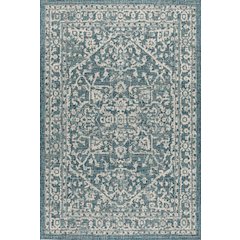 Malta Bohemian Medallion Textured Weave Indoor/Outdoor Area Rug
