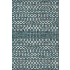 Ourika Moroccan Geometric Textured Weave Indoor/Outdoor Area Rug