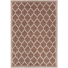 Trebol Moroccan Trellis Textured Weave Indoor/Outdoor Area Rug
