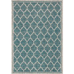 Trebol Moroccan Trellis Textured Weave Indoor/Outdoor Area Rug
