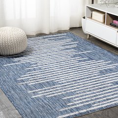 Zolak Berber Stripe GeometricIndoor/Outdoor  Rug