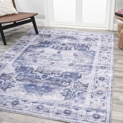 Alanya Ornate Medallion Machine-Washable Area Rug