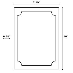 Sloane Classic 2-Stripe Border Washable Area Rug