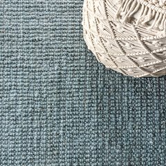 Pata Hand Woven Chunky Jute With Fringe Runner Rug