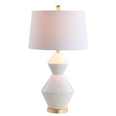 Alba Geometric Ceramicmetal Led Table Lamp