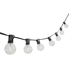 Rustic Incandescent G Bistro Globe Bulb String Lights