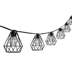 Transitional Incandescent G Diamond Cage String Lights