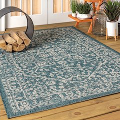 Malta Bohemian Medallion TetuWeaveIndoor/Outdoor  Rug