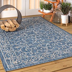 Charleston Vintage Filigree TetuWeaveIndoor/Outdoor  Rug