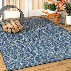 Ourika Moroccan Geometric TetuWeaveIndoor/Outdoor  Rug