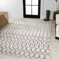 Ourika Moroccan Geometric TetuWeave /Indoor/Outdoor  Rug
