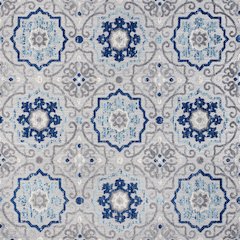 Mediterranean Medallion Indoor/Outdoor Area Rug