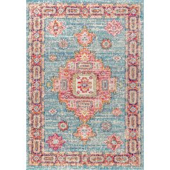 Bpl Bohemian Flair Boho Vintage Medallion Area Rug