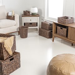 Traditional Assorted Hand-Woven Hyacinth/Iron Baskets