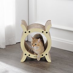 Nyan Modern Cardboard Tunnel Cat Scratcher With Catnip