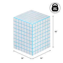 Callista Modern Bohemian Ceramic Tiled Rectangle End Table