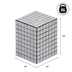 Callista Modern Bohemian Ceramic Tiled Rectangle End Table