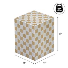 Callista Modern Bohemian Ceramic Tiled Rectangle End Table