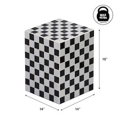 Callista Modern Bohemian Ceramic Tiled Rectangle End Table