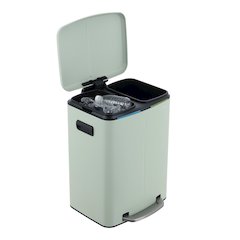 Marco Rectangular Double Bucket Trash Can With Soft-Close Lid