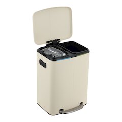 Marco Rectangular Double Bucket Trash Can With Soft-Close Lid