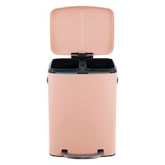 Marco Rectangular Double Bucket Trash Can with Soft-Close Lid